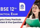 Class 12 Physics Practical File PDF with Experiment and Viva